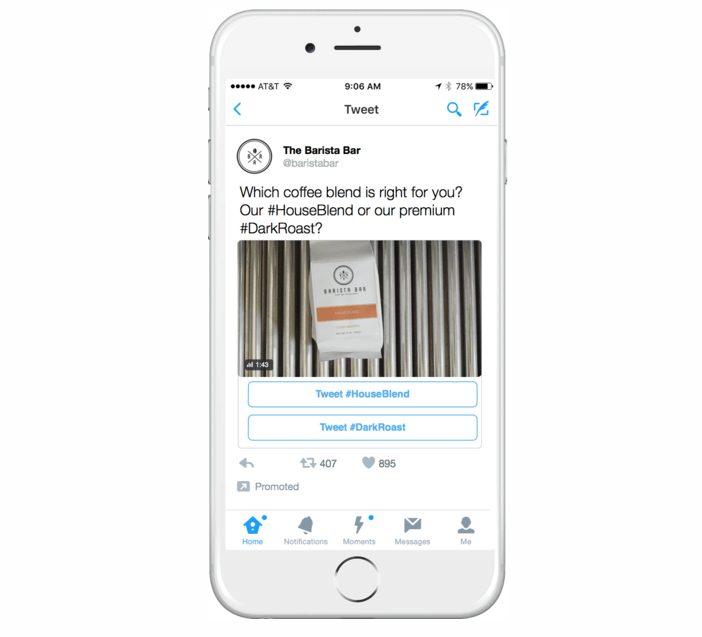 Brands on Twitter are now inviting you to tell them what you think of their ads