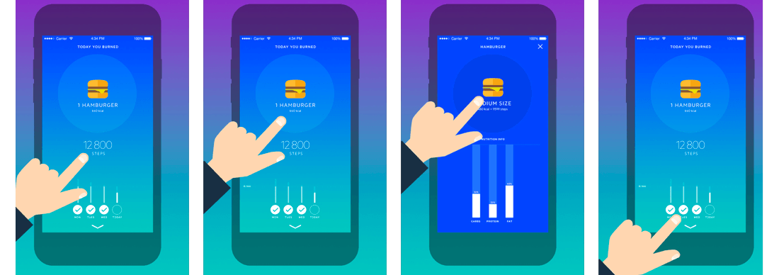 Movesum tells you how many steps it’ll take to burn off what you eat