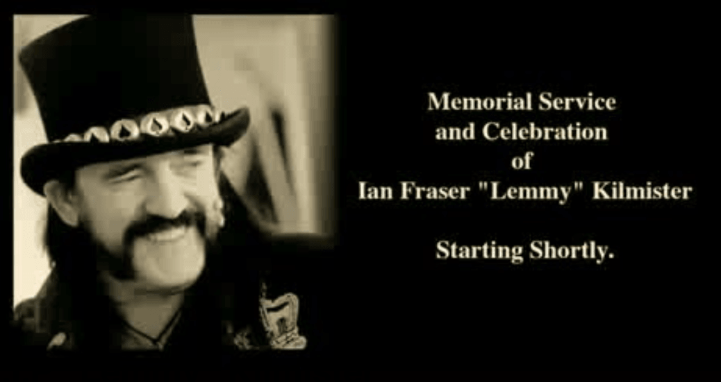 Motörhead frontman Lemmy’s funeral was streamed live by 280,000 people on YouTube