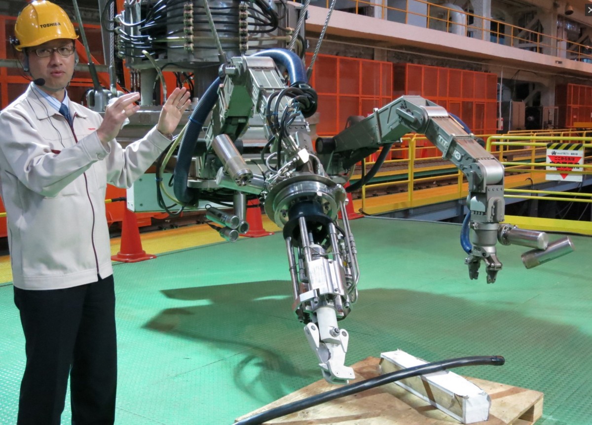 Toshiba built a giant robot to help clean up Fukushima’s dangerous nuclear reactors