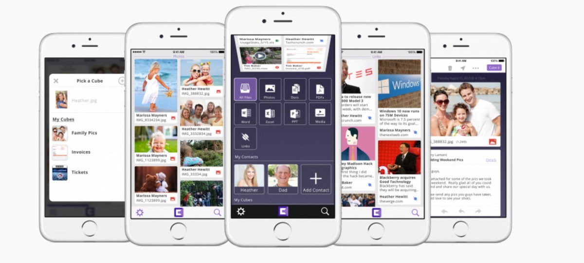 Cubes organizes all your cloud-based files into one simple app