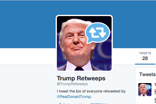 This Twitter bot is outing everyone Donald Trump retweets