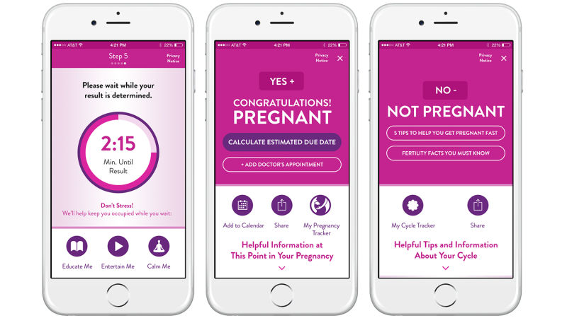 first response smart pregnancy test app
