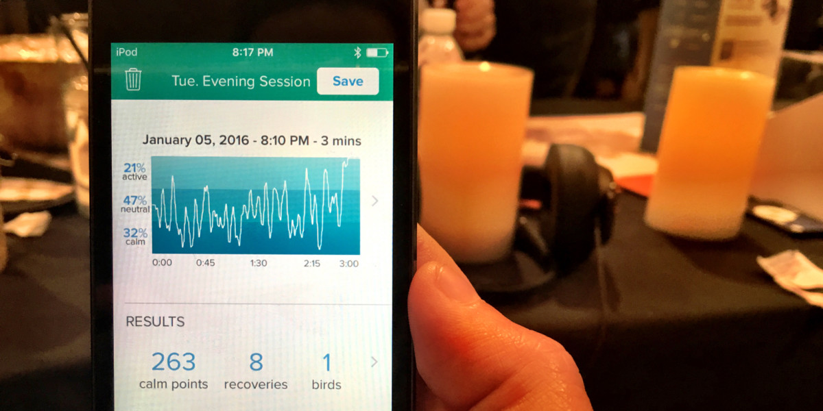 Muse is a headset and smartphone app to train your brain for better meditation