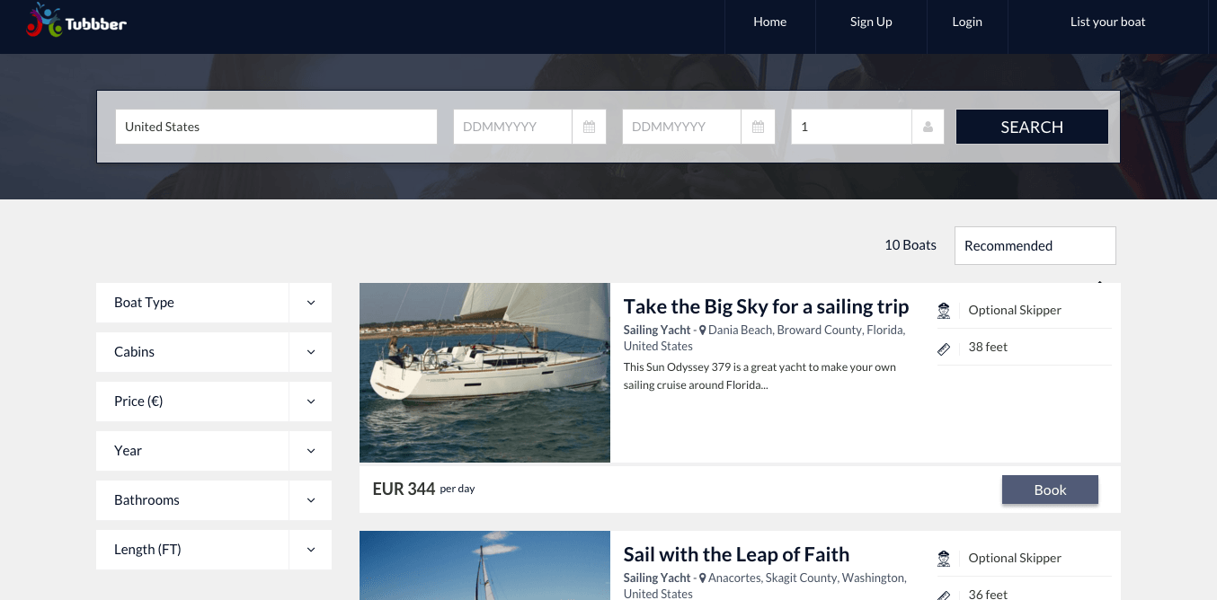 Tubbber is the Airbnb of fancy boats and yachts