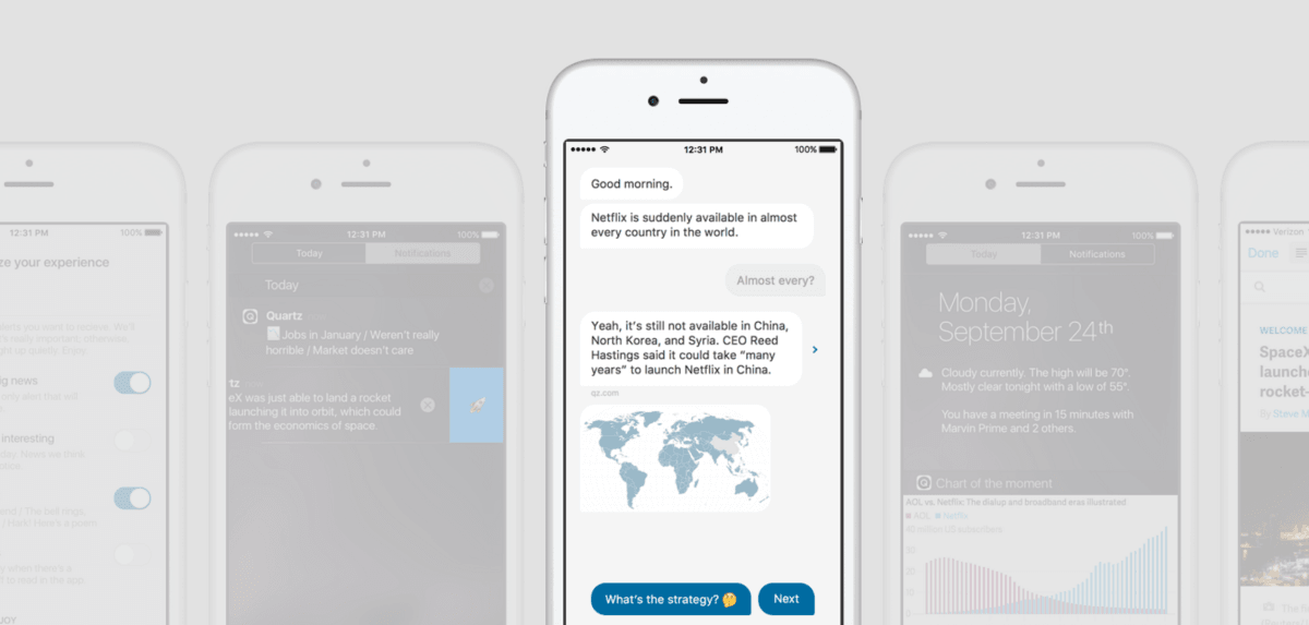 Quartz’s iOS app turns news into a conversation and it feels like the future