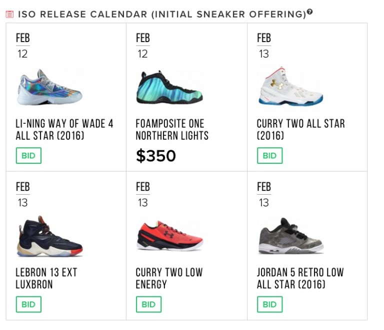 There's now an online stock market for sneakers