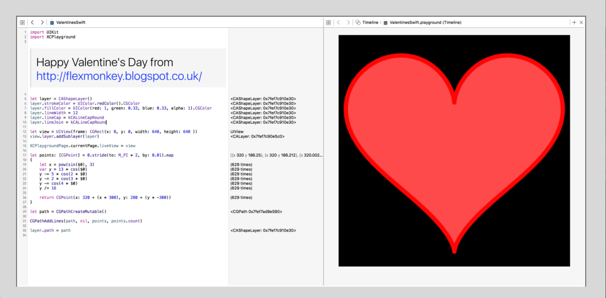 Alone this Valentines Day? Fall in love with Swift using this Playground!