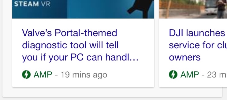 Google’s speedy mobile pages are now showing up in search results
