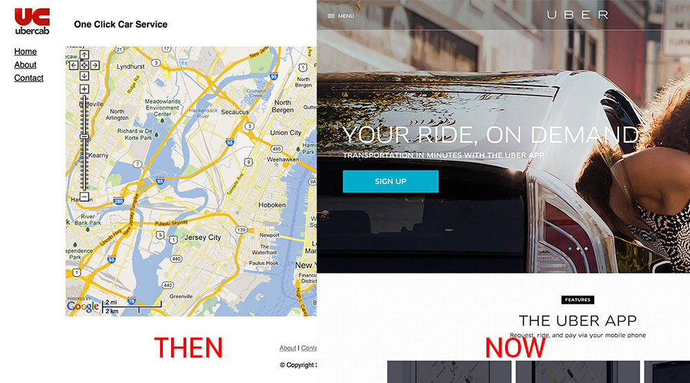 UX Timeline lets you see how startup homepages evolved over the years