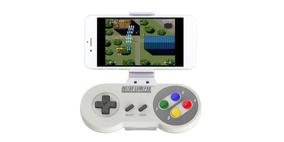 Classic SNES controller returns with an upgrade: The Bluetooth SNES30 & smartphone holder
