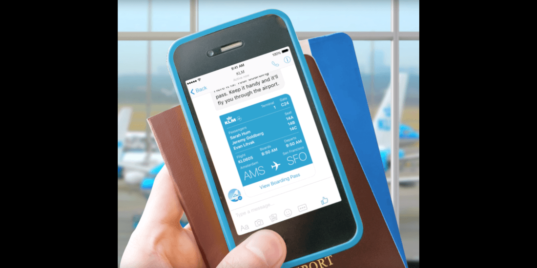 Facebook Messenger now lets you check-in to KLM flights