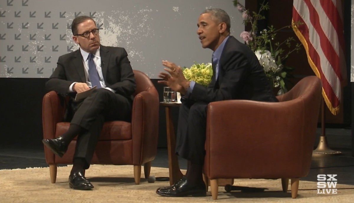 At his keynote, Obama encourages SXSW goers to use tech to take back democracy