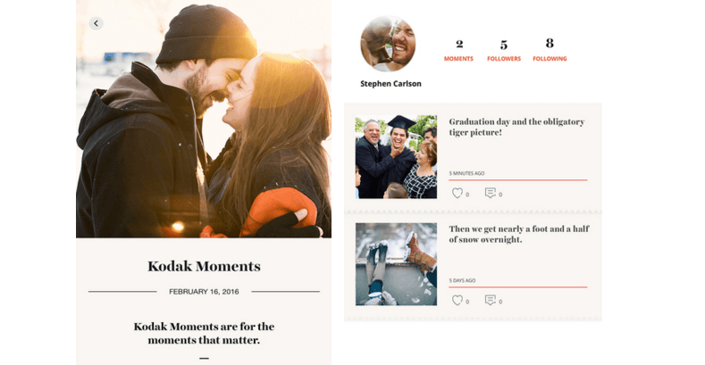 Kodak’s beautiful new photo sharing app is like Medium for your memories