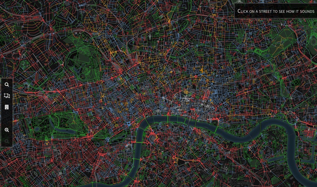 These online maps let you find the quietest spots in big cities
