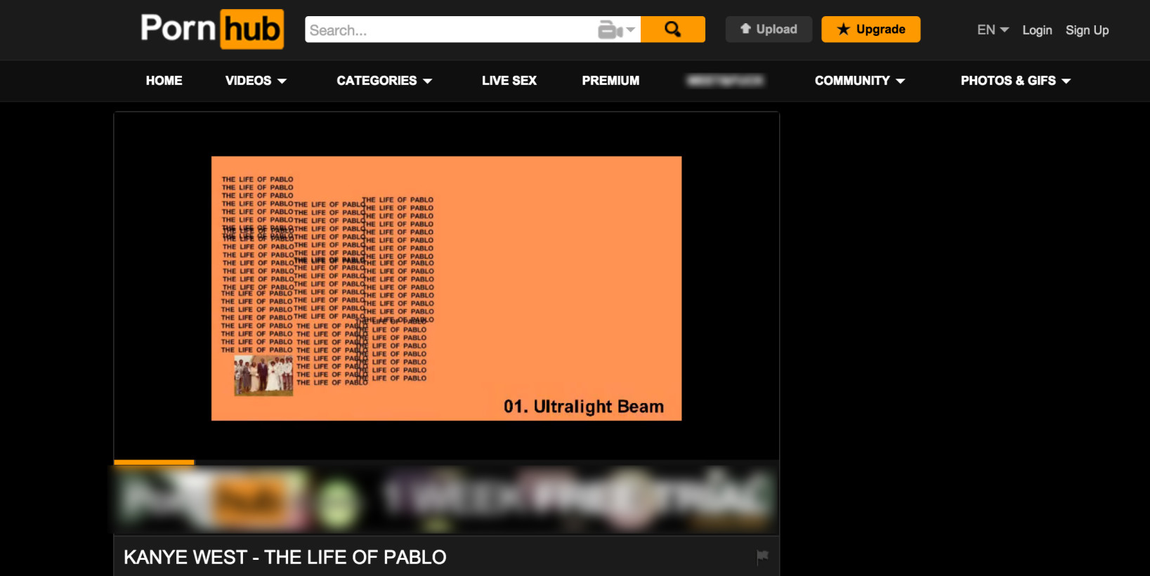 Don’t ask how we found out, but Kanye West’s ‘The Life of Pablo’ is now streaming on Pornhub