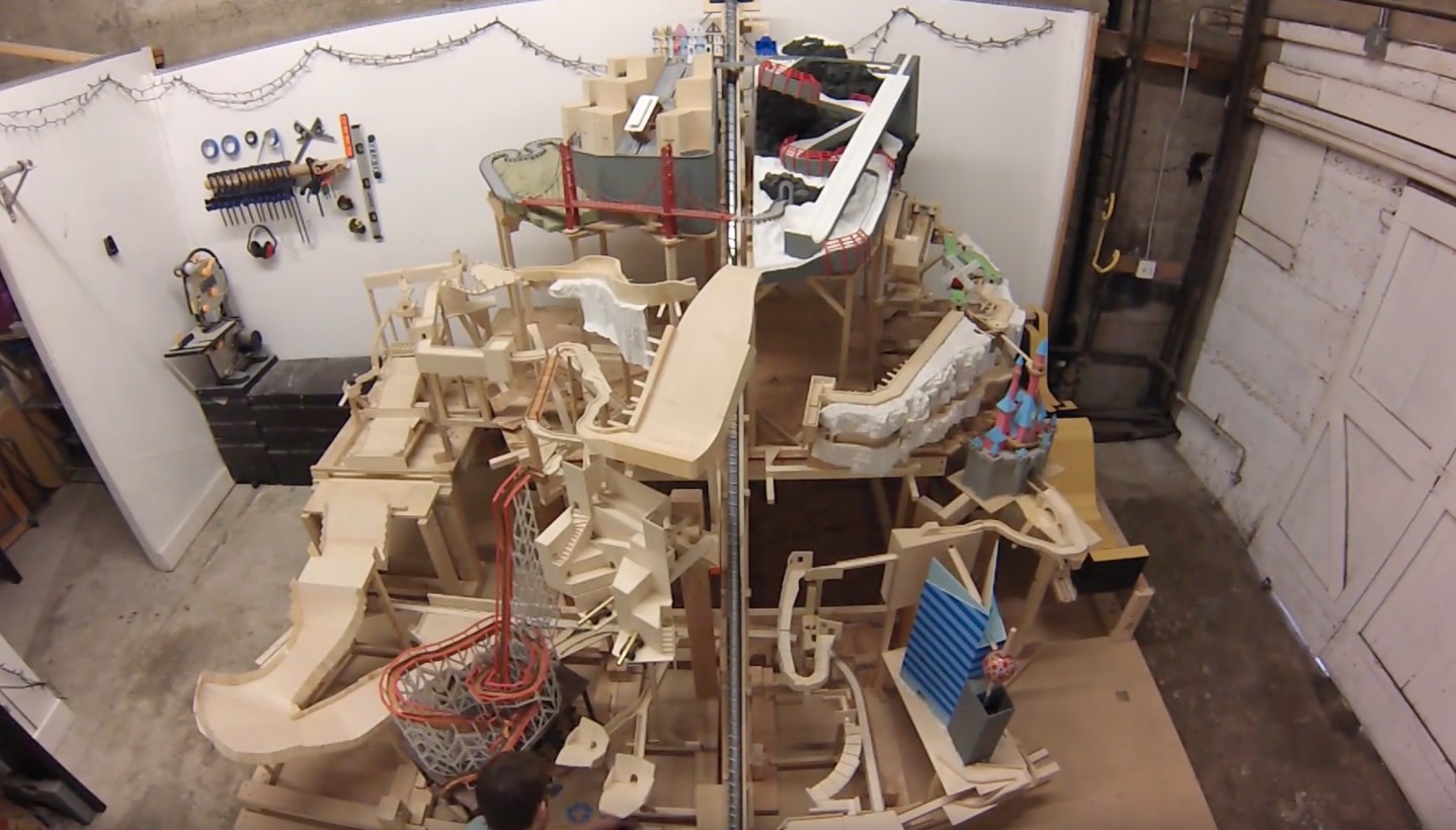 This guy spent 3 years building an incredible, themed marble machine