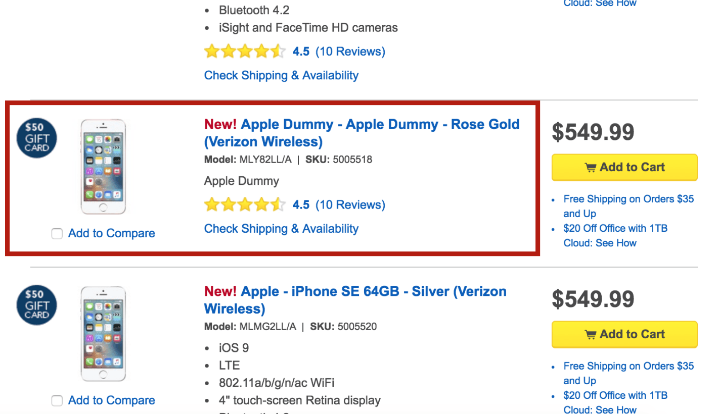 Best Buy just proved why it’s important to triple check your placeholder text