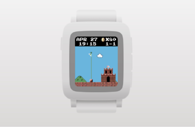 Step-counting app for Pebble smartwatch drops you into a game of ‘Super Mario Bros.’