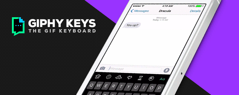 Giphy just launched an awesome GIF Keyboard for iOS