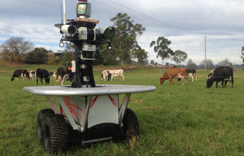 This is the robot that will shepherd and keep livestock healthy