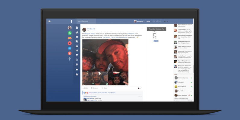 Flatbook for Chrome cleans up Facebook’s messy desktop interface