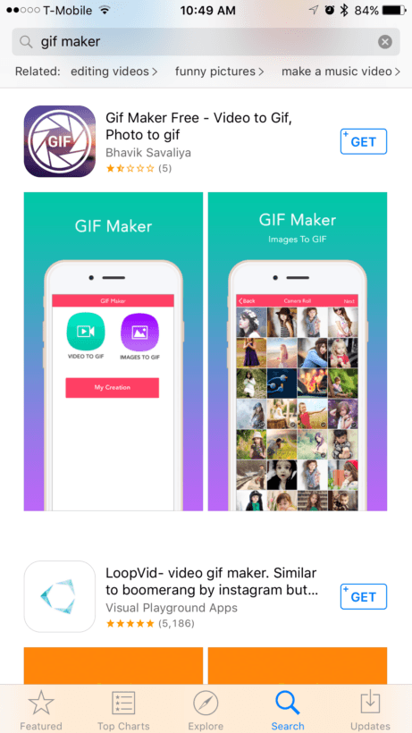 GIF Maker - Vídeo para GIF na App Store