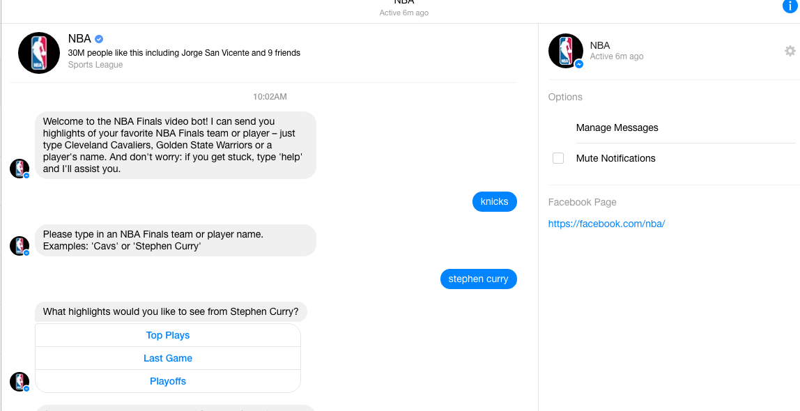 NBA launches a bot to give you instant highlights from the Finals