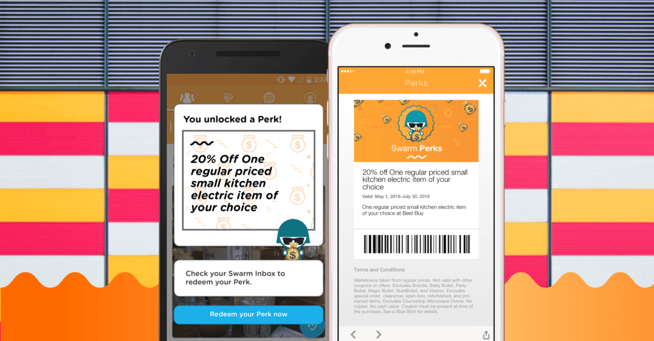 Swarm now offers perks with check-ins so it’s basically Foursquare before the split