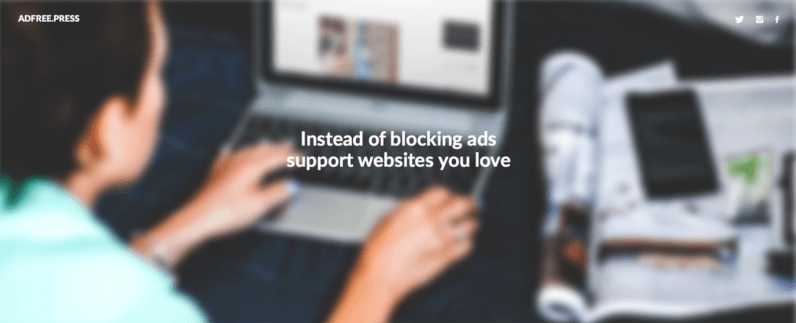 This startup aims to replace ads with monthly donations