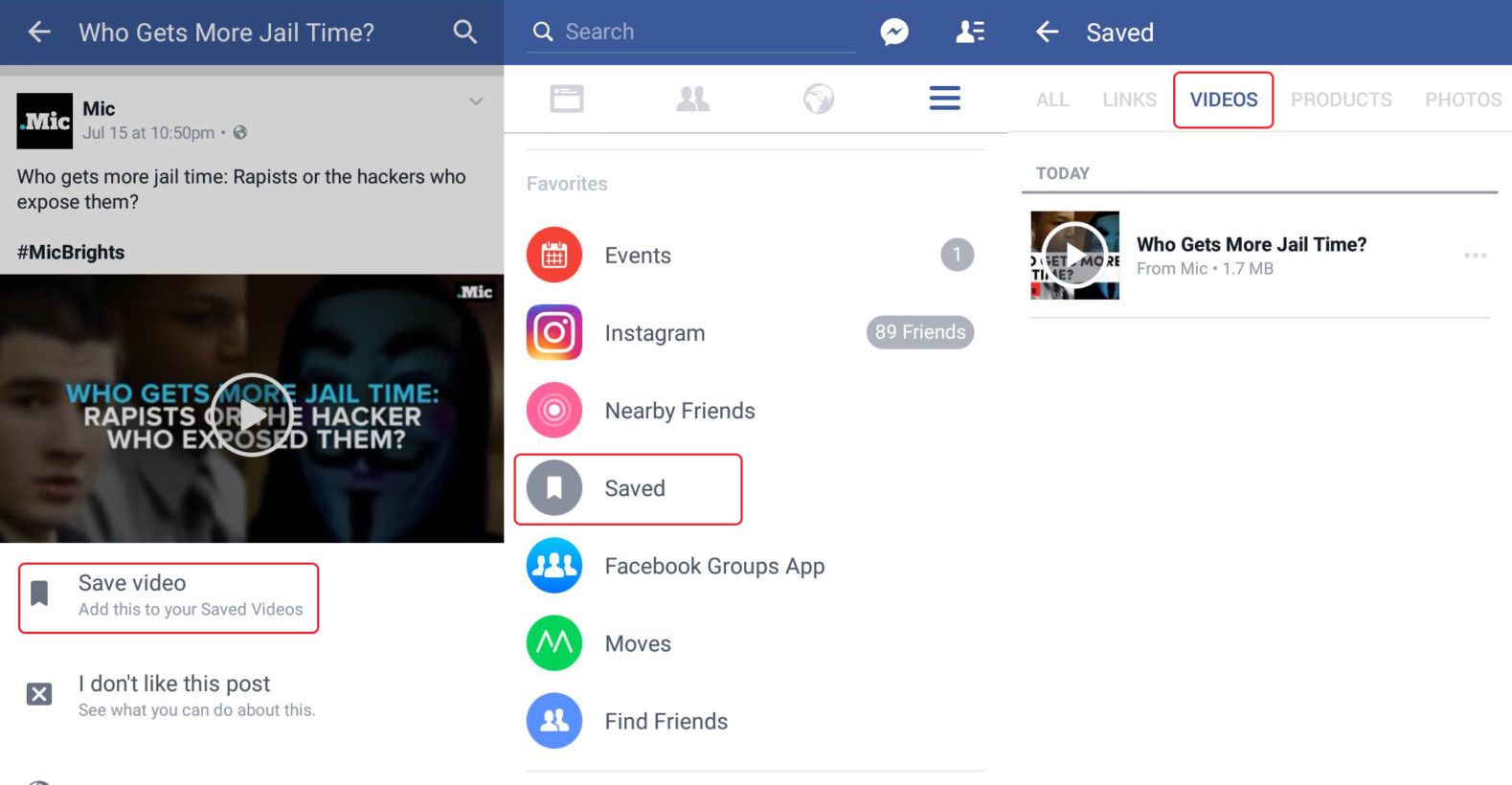 X Com Hot Facebook Videos - Facebook for Android now lets you save videos to watch offline