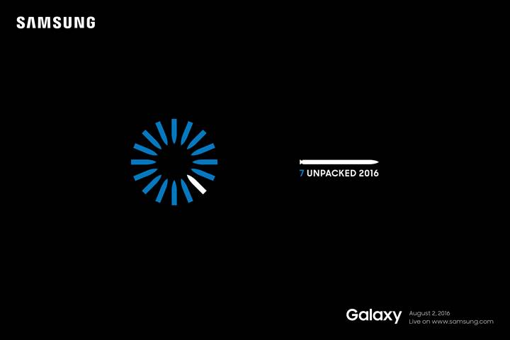 Samsung is officially unveiling the Galaxy Note 7 on August 2