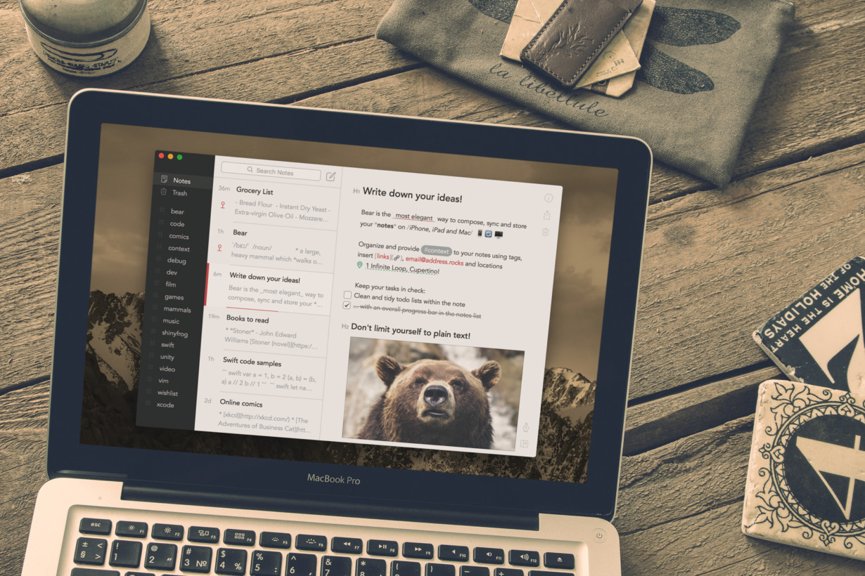 Bear is a beautiful writing app for crafting notes and prose Featured Image