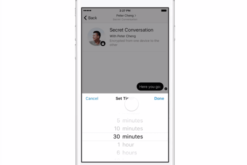Facebook Messenger is testing self-destroying ‘secret conversations’