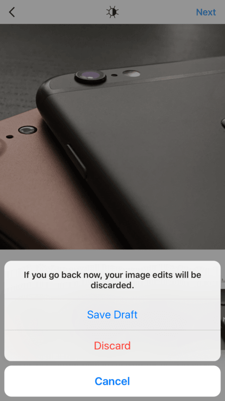 Instagram testing a 'Save Draft' feature for posting later