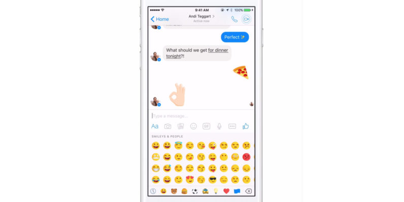 Facebook Messenger Finally Lets You Resize Any Emoji