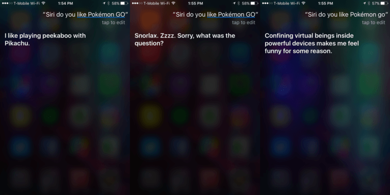 Even Siri is playing Pokémon Go