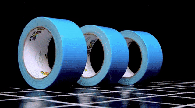 Duct tape Tron sends pieces of tape racing into cyberspace