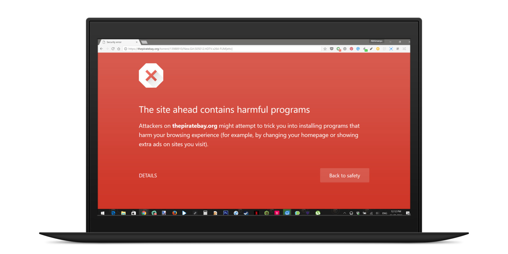 Google alarms Chrome users to stop using website 'The Pirate Bay'; illegal  downloads contain malware - Business News