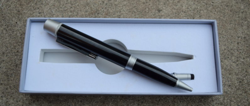 Beyond Ink is a pen with a built-in battery and USB drive