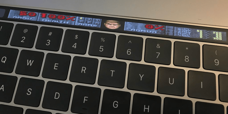 Running Doom on the MacBook Pro Touch Bar isn’t ideal — but it’s pretty damn cool