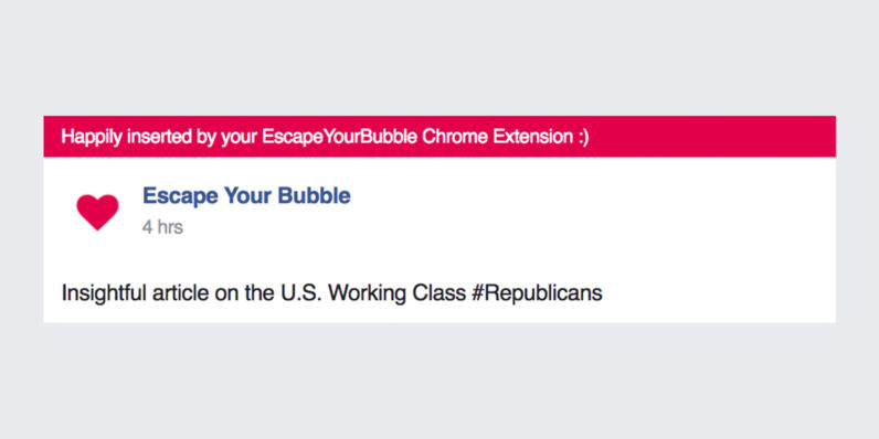 Step out of your Facebook echo chamber with this simple app