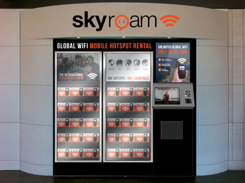 Going abroad? Skyroam rental vending machines launch in several US airports
