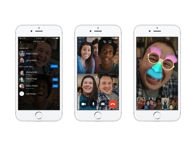 Facebook Messenger adds group video chat for up to 50 people