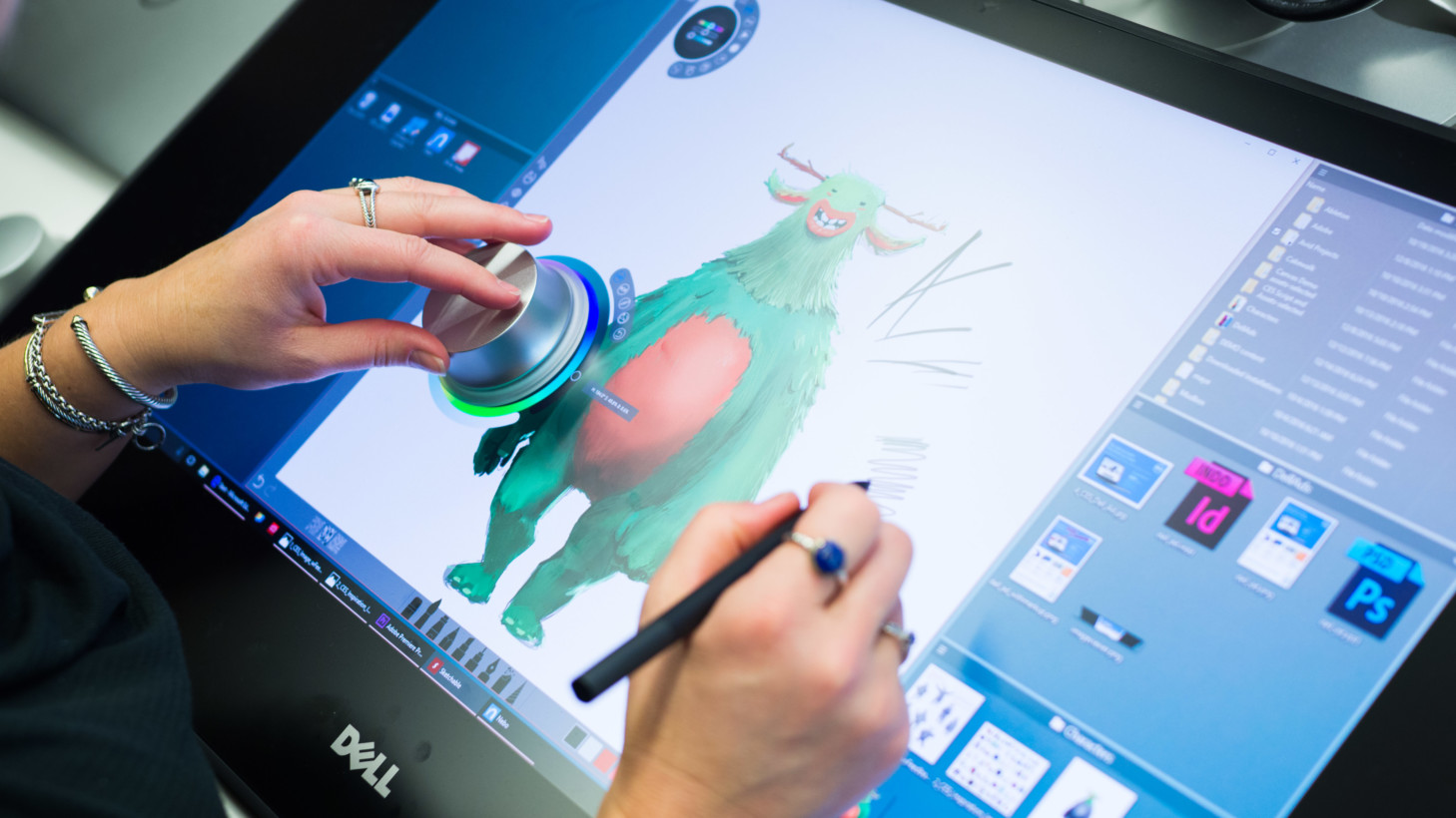 Dell takes on the Surface Studio with a ginormous drawing tablet