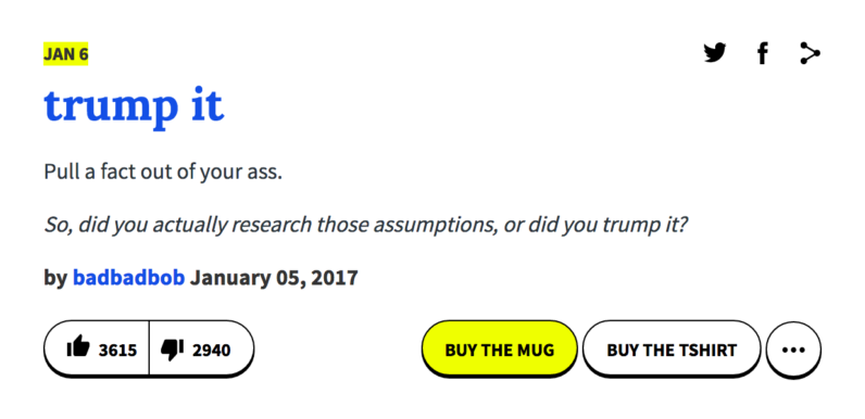 Trump may have the best words, but these Urban Dictionary submissions are p...
