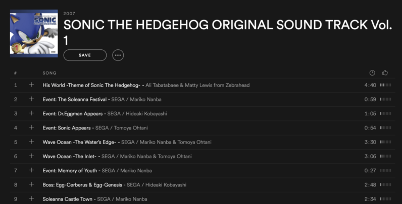 Turn up the nostalgia with these classic Sega game soundtracks on Spotify