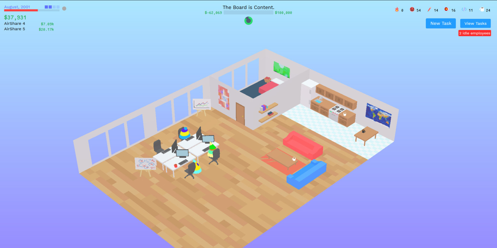 This game takes you through the madness of founding your own startup