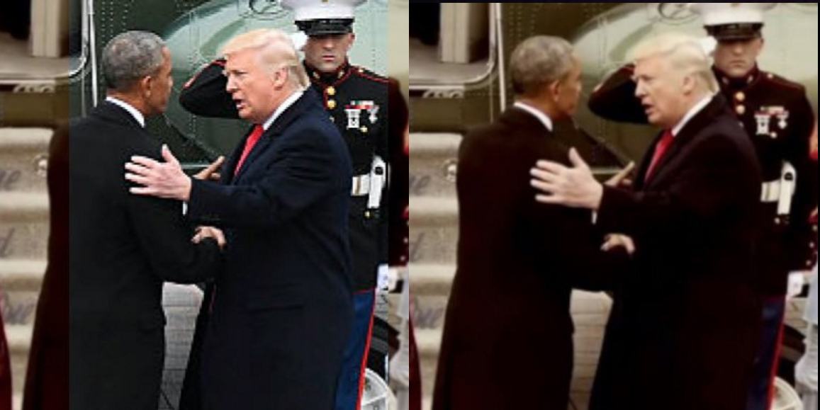 did staffers photoshop trump