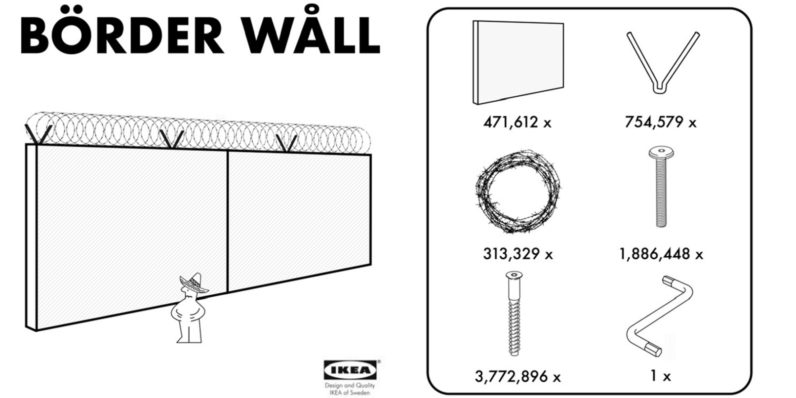 Faux IKEA ad offers President Trump an affordable ‘Börder Wåll’